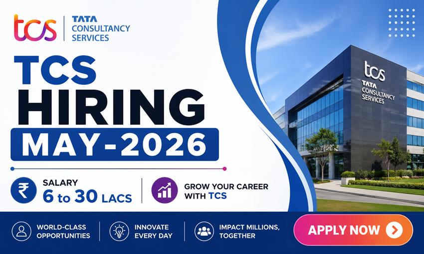 tcs hiring in May-2026 tcs hiring freshers tcs hiring for freshers tcs hiring 2026 tcs hiring process tcs hiring 2026 batch tcs jobs tcs jobs careers fresher tcs jobs tcs jobs for freshers tcs jobs vacancies tcs jobs in india tcs careers jobs